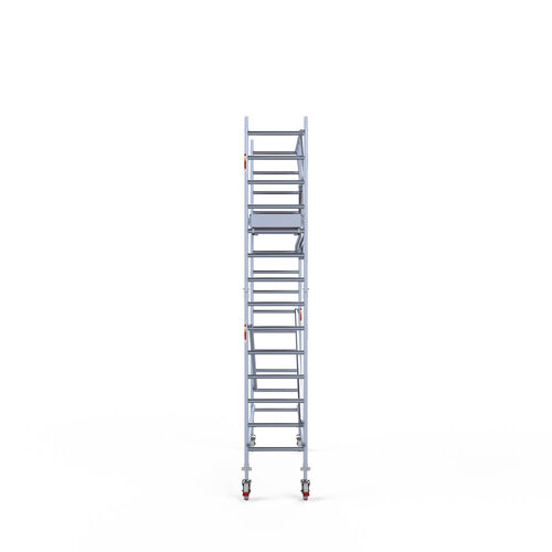 Andamio móvil completo 75 x 305 x 5,2 m altura de trabajo + barandillas simples delanteras Euroscaffold Andamio móvil completo 75 x 305 x 5,2 m altura de trabajo + barandillas simples delanteras