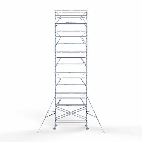 Andamio rodante Doble barandillas 135 x 305 x 12,2 m altura de trabajo Euroscaffold Andamio rodante Doble barandillas 135 x 305 x 12,2 m altura de trabajo