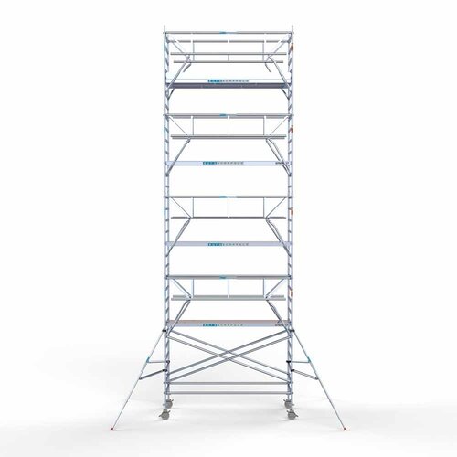 Andamio rodante Doble barandillas 135 x 305 x 10,2 m altura de trabajo Euroscaffold Andamio rodante Doble barandillas 135 x 305 x 10,2 m altura de trabajo