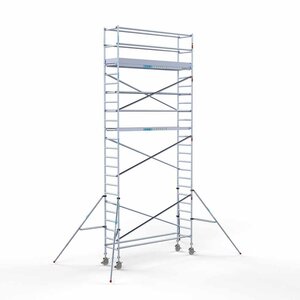 Euroscaffold Andamio rodante Euro 75x305 8,2 m altura de trabajo Andamio rodante Euro 75x305 8,2 m altura de trabajo