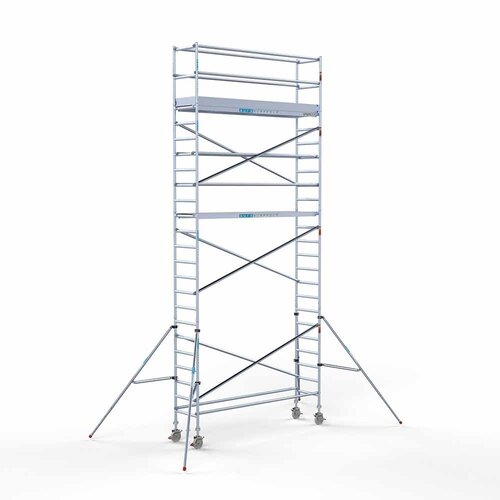 Andamio móvil Euro 75 x 305 x 8,2 m altura de trabajo Euroscaffold Andamio móvil Euro 75 x 305 x 8,2 m altura de trabajo