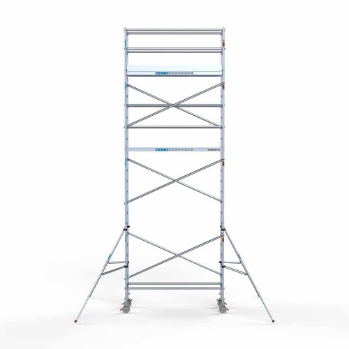 Andamio móvil Euro 75 x 250 x 8,2 m altura de trabajo Euroscaffold Andamio móvil Euro 75 x 250 x 8,2 m altura de trabajo