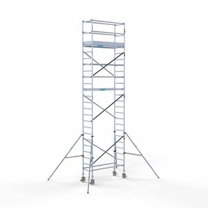 Euroscaffold Andamio rodante Euro 75x190 8,2 m altura de trabajo Andamio rodante Euro 75x190 8,2 m altura de trabajo