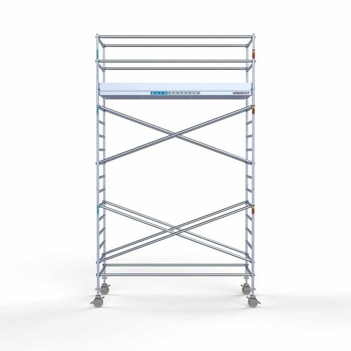 Andamio móvil Euro 135 x 305 x 6,2 m altura de trabajo Euroscaffold Andamio móvil Euro 135 x 305 x 6,2 m altura de trabajo