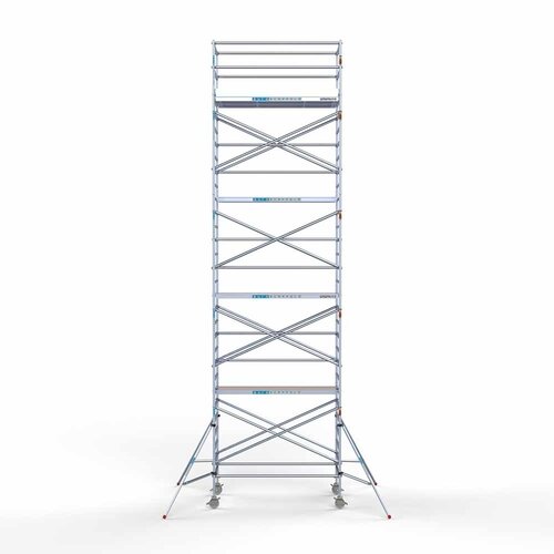 Andamio móvil Euro 135 x 250 x 10,2 m altura de trabajo Euroscaffold Andamio móvil Euro 135 x 250 x 10,2 m altura de trabajo