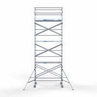 Euroscaffold Andamio móvil Euro 135 x 250 x 8,2 m altura de trabajo Euroscaffold Andamio móvil Euro 135 x 250 x 8,2 m altura de trabajo