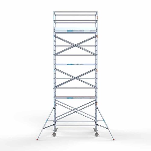 Andamio móvil Euro 135 x 250 x 8,2 m altura de trabajo Euroscaffold Andamio móvil Euro 135 x 250 x 8,2 m altura de trabajo