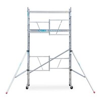 Euroscaffold Andamios plegables 75x190x 4,7 m altura de trabajo incl. estabilizadores Euroscaffold Andamios plegables 75x190x 4,7 m altura de trabajo incl. estabilizadores