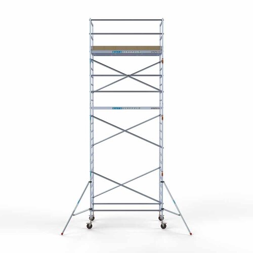 Andamio móvil básico 135 x 250 x 8,2 m altura de trabajo Euroscaffold Andamio móvil básico 135 x 250 x 8,2 m altura de trabajo