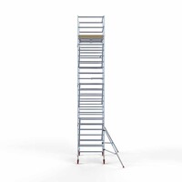 Euroscaffold Andamio móvil básico 135 x 190 x 8,2 m altura de trabajo Euroscaffold Andamio móvil básico 135 x 190 x 8,2 m altura de trabajo