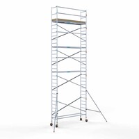 Euroscaffold Andamio móvil básico 75 x 305 x 10,2 m altura de trabajo Euroscaffold Andamio móvil básico 75 x 305 x 10,2 m altura de trabajo