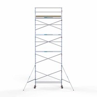 Euroscaffold Andamio móvil básico 75 x 305 x 10,2 m altura de trabajo Euroscaffold Andamio móvil básico 75 x 305 x 10,2 m altura de trabajo