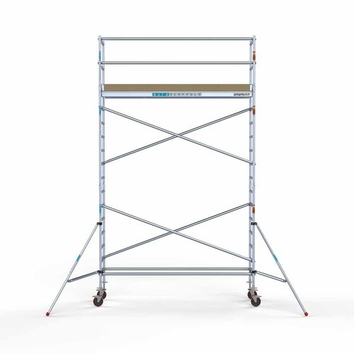 Andamio móvil básico 75 x 305 x 6,2 m altura de trabajo Euroscaffold Andamio móvil básico 75 x 305 x 6,2 m altura de trabajo