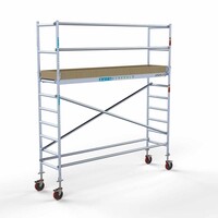 Euroscaffold Andamio móvil básico 75 x 305 x 4,2 m altura de trabajo