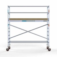 Euroscaffold Andamio móvil básico 75 x 305 x 4,2 m altura de trabajo