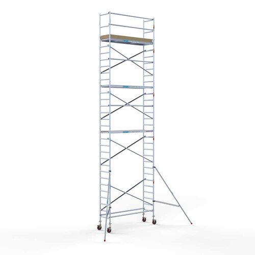 Andamio móvil básico 75 x 250 x 10,2 m de altura de trabajo Euroscaffold Andamio móvil básico 75 x 250 x 10,2 m de altura de trabajo