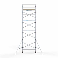 Euroscaffold Andamio móvil básico 75 x 250 x 10,2 m de altura de trabajo Euroscaffold Andamio móvil básico 75 x 250 x 10,2 m de altura de trabajo