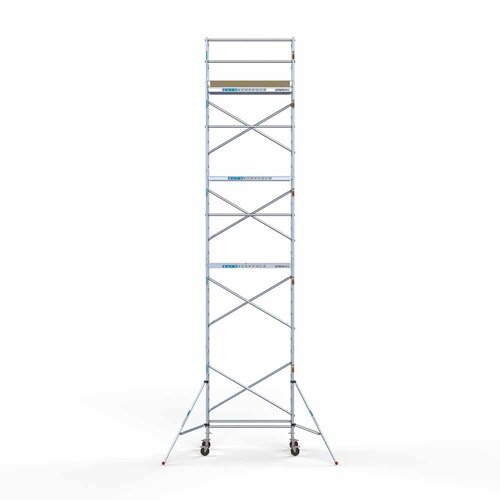 Euroscaffold Andamio móvil básico 75 x 190 x 10,2 m altura de trabajo