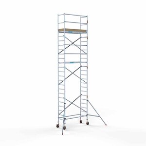 Euroscaffold ACCIÓN: Andamio móvil básico de 75 x 190 x 8,2 m de altura de trabajo ACCIÓN: Andamio móvil básico de 75 x 190 x 8,2 m de altura de trabajo