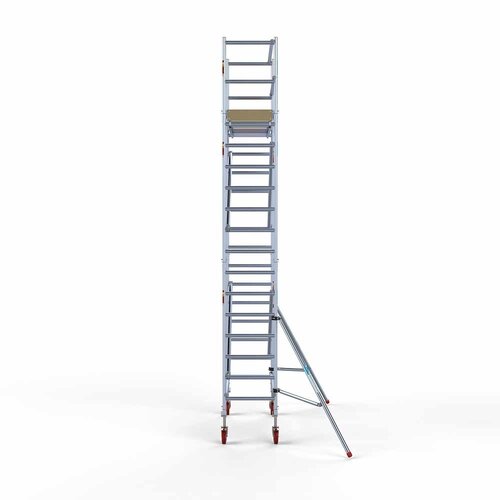 Andamio móvil básico 75 x 190 x 6,2 m altura de trabajo Euroscaffold Andamio móvil básico 75 x 190 x 6,2 m altura de trabajo