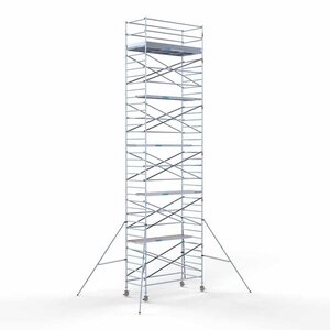 Euroscaffold Andamio móvil 135 x 305 x 12,2 m altura de trabajo Euroscaffold Andamio móvil 135 x 305 x 12,2 m altura de trabajo