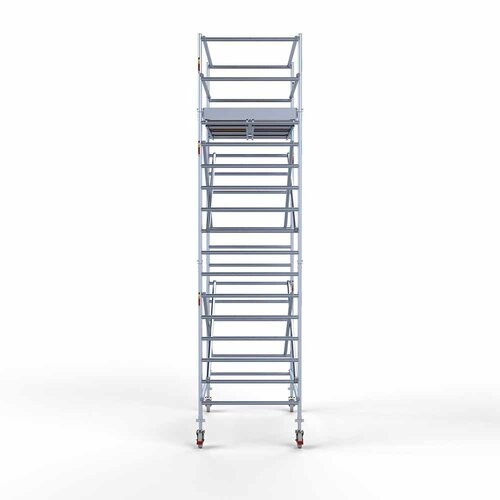 Andamio móvil completo 135 x 250 x 6,2 m altura de trabajo Euroscaffold Andamio móvil completo 135 x 250 x 6,2 m altura de trabajo