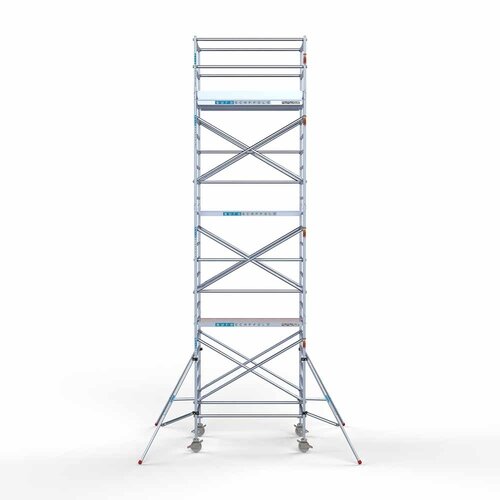 Andamio móvil completo 135 x 190 x 8,2 m altura de trabajo Euroscaffold Andamio móvil completo 135 x 190 x 8,2 m altura de trabajo