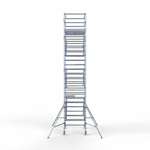 Andamio móvil completo 135 x 190 x 8,2 m altura de trabajo Euroscaffold Andamio móvil completo 135 x 190 x 8,2 m altura de trabajo