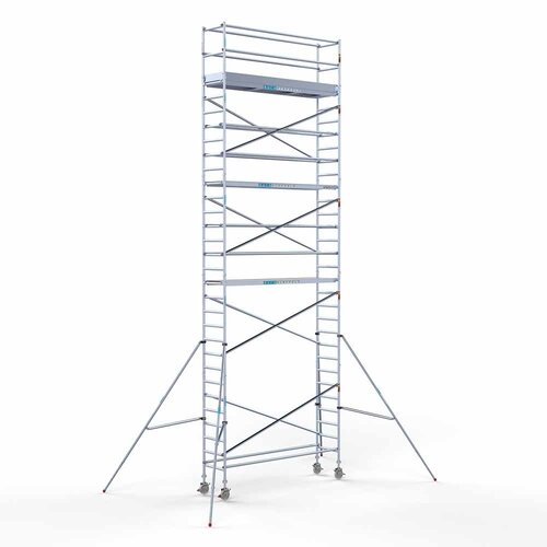 Andamio móvil completo 75 x 305 x 10,2 m altura de trabajo Euroscaffold Andamio móvil completo 75 x 305 x 10,2 m altura de trabajo