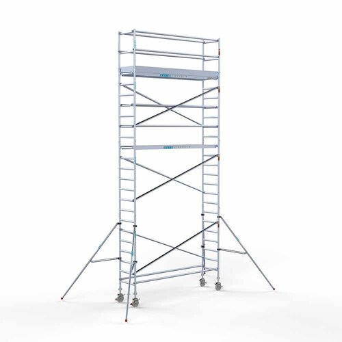 Andamio móvil 75 x 305 x 8,2 m altura de trabajo Euroscaffold Andamio móvil 75 x 305 x 8,2 m altura de trabajo