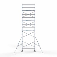 Euroscaffold Andamio móvil completo 75 x 250 x 10,2 m altura de trabajo Euroscaffold Andamio móvil completo 75 x 250 x 10,2 m altura de trabajo