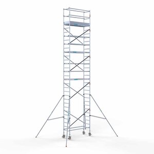 Euroscaffold Andamio móvil completo 75 x 190 x 10,2 m altura de trabajo Euroscaffold Andamio móvil completo 75 x 190 x 10,2 m altura de trabajo