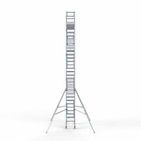 Euroscaffold Andamio móvil completo 75 x 190 x 10,2 m altura de trabajo Euroscaffold Andamio móvil completo 75 x 190 x 10,2 m altura de trabajo