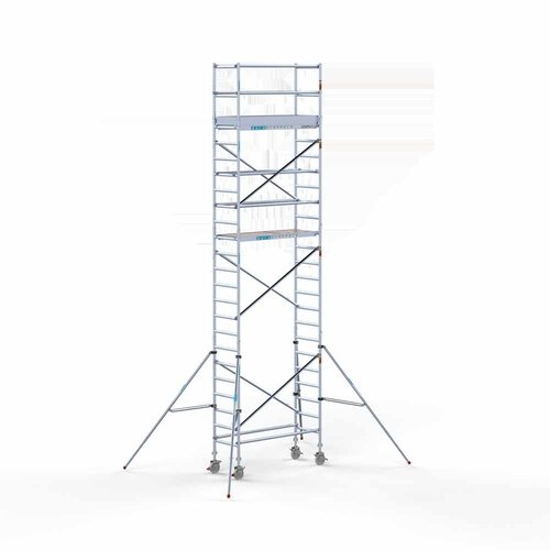 Andamio móvil 75 x 190 x 8,2 m altura de trabajo Euroscaffold Andamio móvil 75 x 190 x 8,2 m altura de trabajo