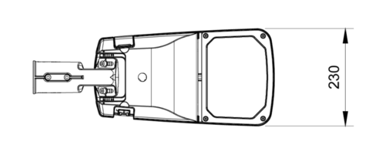 Lightwell LED Straatlamp IP66  - 60W 6750Lm - Amber 2000K - Fauna vriendelijk | Philips Driver - 5 jaar Garantie