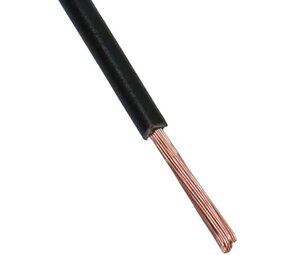 Montagedraad - zwart - H07V-K 2.5mm² 70°C Eca - 100 meter
