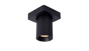 Lucide Lucide NIGEL - Plafondspot - LED Dim to warm - GU10 - 1x5W 2200K/3000K - Zwart Lucide Lucide NIGEL - Plafondspot - LED Dim to warm - GU10 - 1x5W 2200K/3000K - Zwart