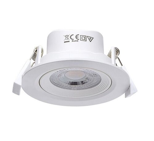 LED inbouwspot - 7W vervangt 41W - zaagmaat ø75-80mm - lichtkleur optioneel - kantelbaar
