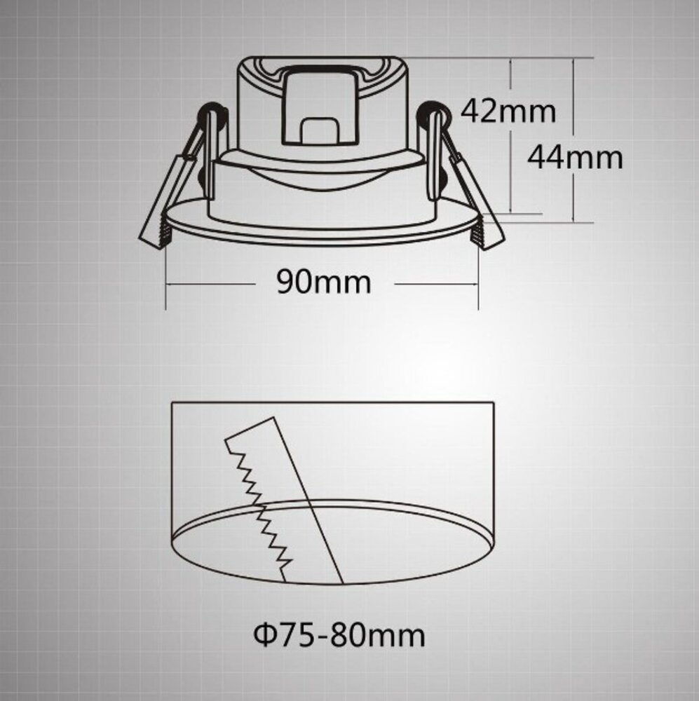 Aigostar LED inbouwspot - 7W vervangt 41W - zaagmaat ø70-75mm - lichtkleur optioneel - kantelbaar Aigostar LED inbouwspot - 7W vervangt 41W - zaagmaat ø70-75mm - lichtkleur optioneel - kantelbaar