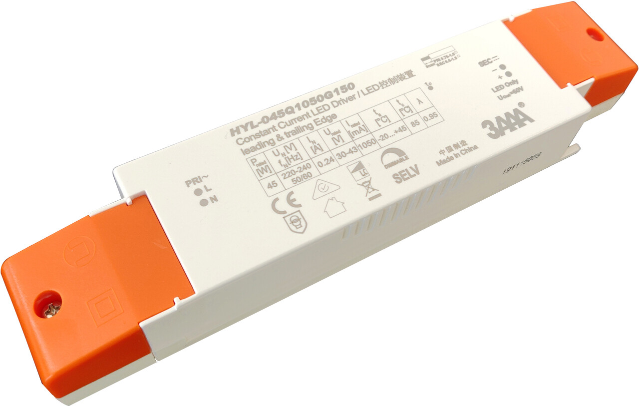 LCB LED Europe  Dimbare LED Driver - 40-45W 30-43V 1050mA - Fase af- en aansnijding