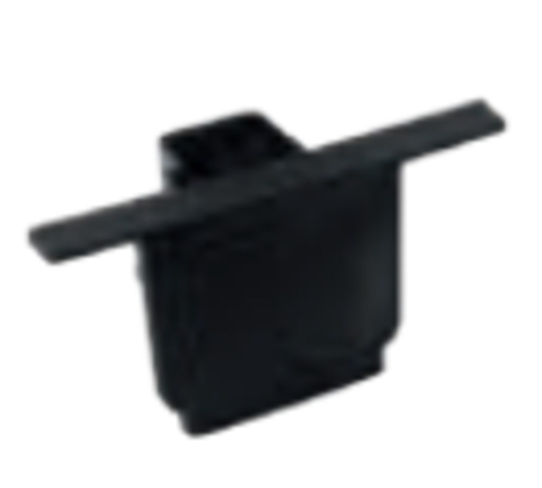 Spectrum voor de installateur Eind stuk voor inbouw - LED Trackrail zwart