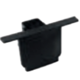 Spectrum voor de installateur Eind stuk voor inbouw - LED Trackrail zwart