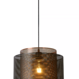 Lucide ORRIN - Hanglamp- Ø 34 cm - 1xE27 - Black