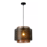Lucide ORRIN - Hanglamp- Ø 34 cm - 1xE27 - Black