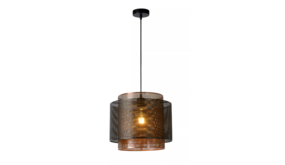 Lucide ORRIN - Hanglamp- Ø 34 cm - 1xE27 - Black