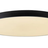 Lucide UNAR - Plafonnière - Ø 80 cm - LED 3 StepDim - 1x80W 2700K - Zwart