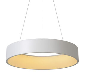 Lucide TALOWE LED - Hanglamp - Ø 60 cm - LED Dimb. - 1x39W 2700K - Wit