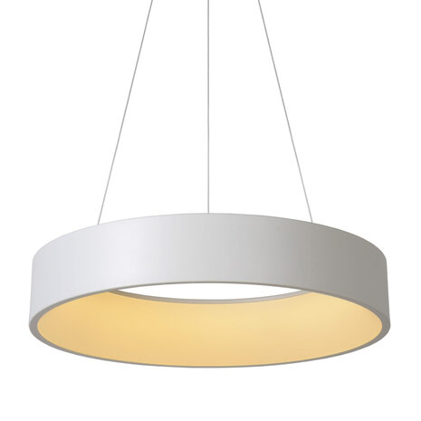 Lucide TALOWE LED - Hanglamp - Ø 60 cm - LED Dimb. - 1x39W 2700K - Wit
