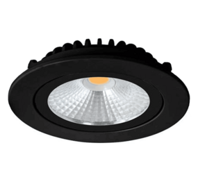 LCB LED Europe  LED inbouwspot zwart - 5W Dimbaar - 6000K - Zaagmaat 68mm Buitenmaat 82mm