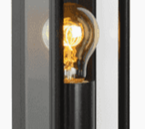 Lucide DUKAN - Wandlamp Buiten - 1xE27 - IP65 - Zwart